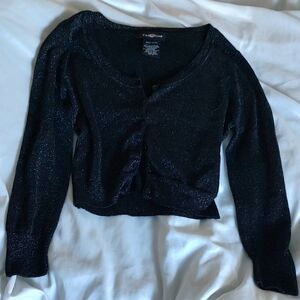 Vintage Y2K 2000s Fairy Fairycore Emo Whimsygoth Goth Top Cardigan Shirt Blouse